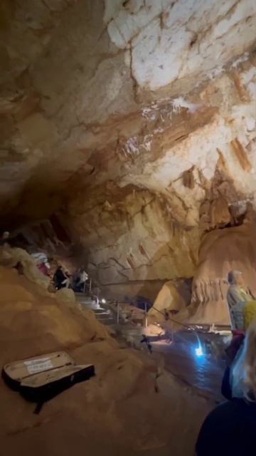Татьяна Вохмина в Мраморной пещере