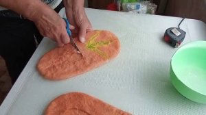7-Валяние тапок из шерсти