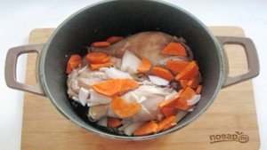 Курица с грибами в казане