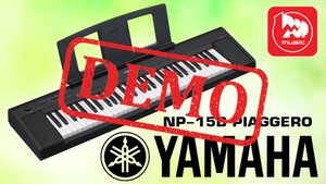 Электропианино YAMAHA NP-15B PIAGGERO - краткая демонстрация звучания
