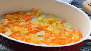 Курица с перловкой в духовке