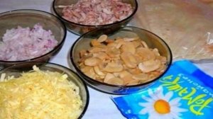 Лаваш с грибами и курицей