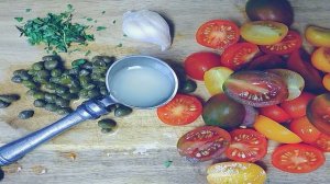 Красная рыба с помидорами в духовке