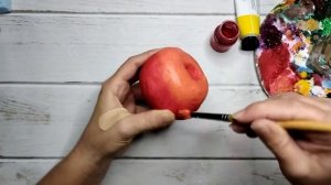 МК Помидор из ваты на ёлочку _ Ватная игрушка _ DIY cotton wool toy _ Tomato.mp4