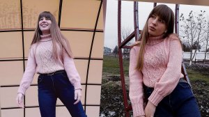 ✨️Свитер с горлом Японским узором ✨️Мастер класс ✨️