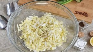 Крабовый салат с пекинской капустой