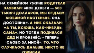 ИСТОРИЯ ИЗ ЖИЗНИ/Все деньги мы отдаём любимой Настеньке, а ты уж как-нибудь сама,- сказали родители