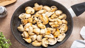 Красная фасоль с грибами