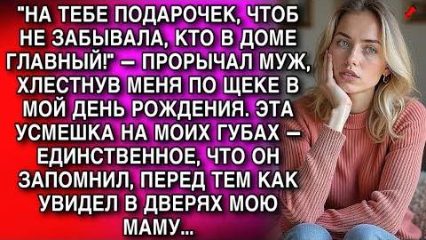 ЭТО ПОДАРОЧЕК, ЧТОБ НЕ ЗАБЫВАЛА, КТО В ДОМЕ ГЛАВНЫЙ! — ПРОРЫЧАЛ МУЖ, ХЛЕСТНУВ МЕНЯ ПО ЩЕКЕ...