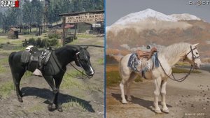 Сравнение графики и физики Ghost of Yotei и RDR2