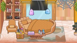 аватар ворлд обустройство спальни родителей в осеннем стиле в особняке