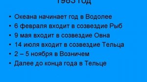 В каком созвездии у вас Океана