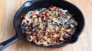 Каша с салом