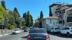 Ялта. По Кирова, Садовой, К.Маркса до Московской ул. 17.08.2025. Крым. Crimea. Yalta.