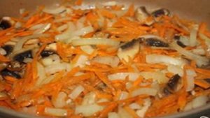 Мясо с грибами в сметане