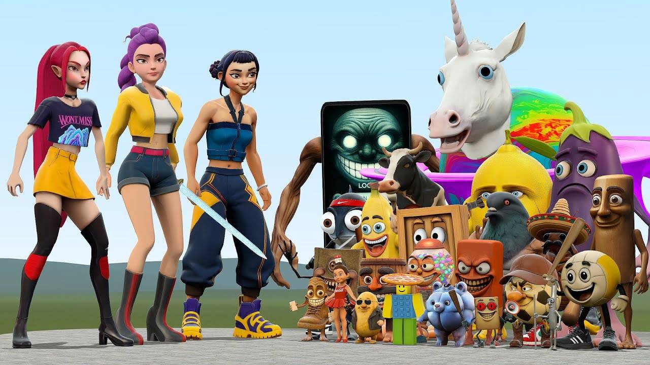 Новые k-pop охотники на демонов против всех итальянских мемов смотреть онлайн