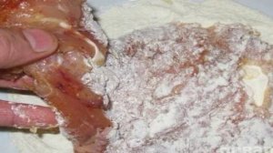 Мясо с грибами и сыром