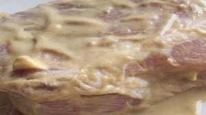 Мясо с горчицей в духовке