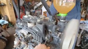 Запуск дизельного двигателя KUBOTA V2203 со спецтехники