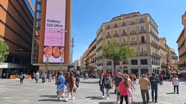 Пешеходная экскурсия по Мадриду (Испания) с эффектным звуком. смотреть онлайн