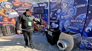 Стенд по Белому на фестивале Grill Fest. Печи, электрокаменки и другое оборудование по Белому