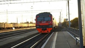 Электропоезд ЭД9Э-0060. Покатушки от Заринской до Батунной+отправление.