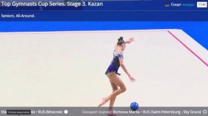 //Выступление Анастасии Власенко в первый день с мячом на турнире «III Этап Кубка Сильнейших»