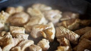 Мясо с лисичками