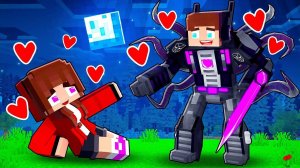 Девушка Джей Джей и темный ТРАНСФОРМЕР Джей ДЖЕЙ - История любви - Майнкрафт анимация