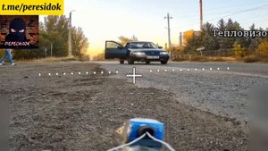 С мирными не воюем! Наш дроновый патруль разобрался что в машине мирняк и пропустил машину дальше