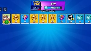 открытие ящиков и одна игра в brawl stars