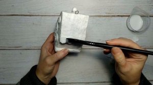 МК Домик из ваты на ёлочку _ Ватная игрушка  _ DIY Christmas tree cotton house.mp4