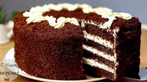 Торт на кефире!ОБАЛДЕННЫЙ Шоколадный торт "Чёрный принц"! Простой рецепт!