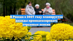 В России в 2027 году планируется дважды проиндексировать страховые пенсии