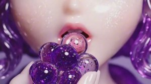 Стеклянные девочки едят хрустальную еду. (ASMR)