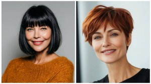 17 Коротких и Средних стрижек для женщин 40+, 50+