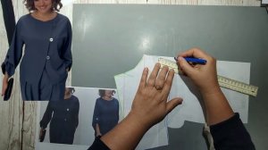 Моделирование. Жакет без вытачек. Выкройка № 1838.