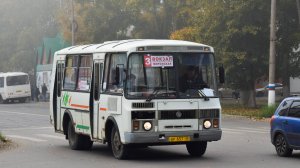 Автобус ПАЗ-32054 (АР 657 22). Покатушки по Заринску.