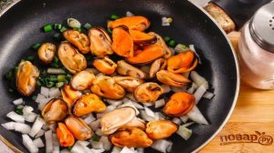 Мидии в кокосовом молоке