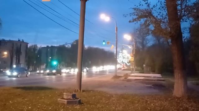 Вид на ночной монастырь Новый Иерусалим. 2 октября