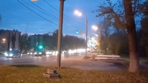 Вид на ночной монастырь Новый Иерусалим. 2 октября