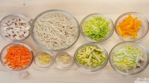 Лапша вок с креветками