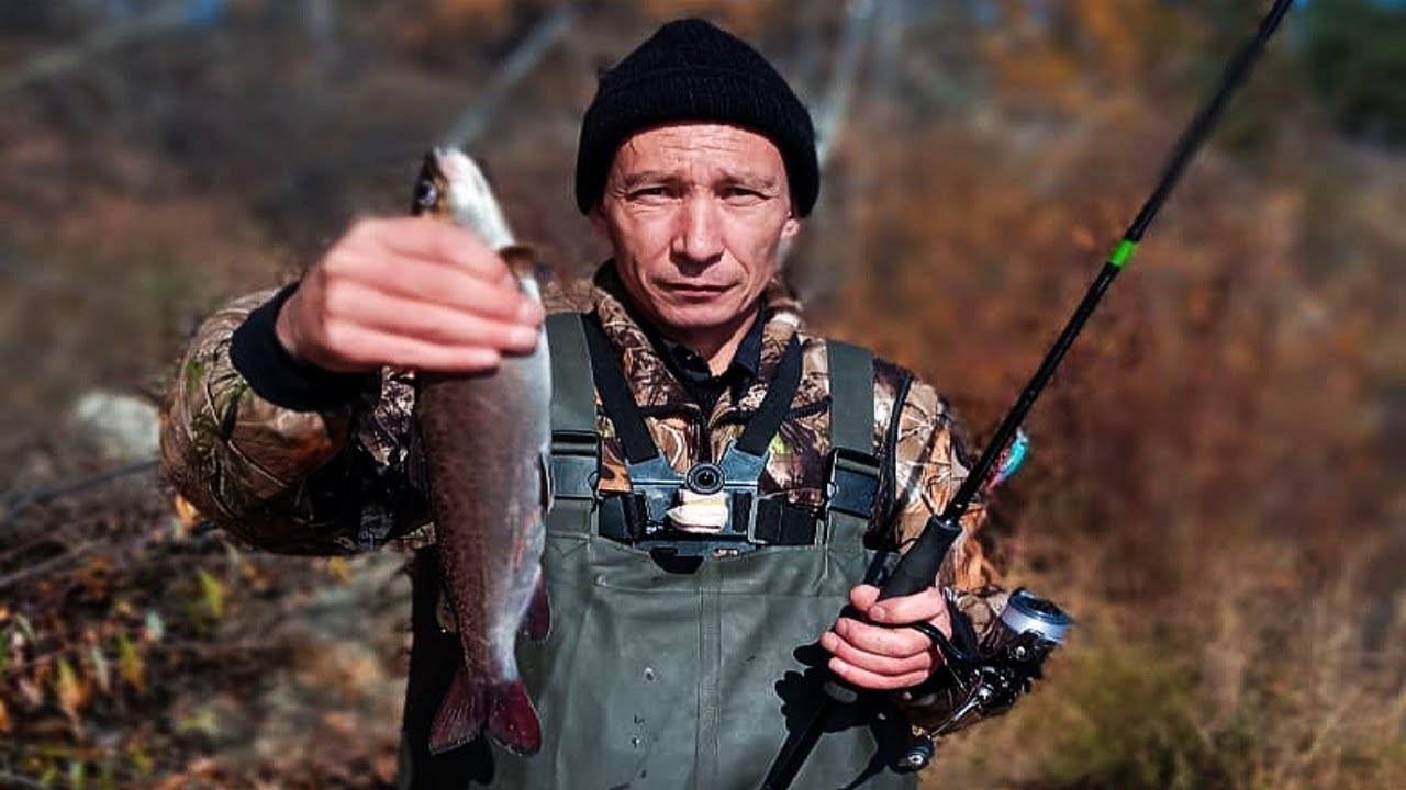 Рыбалка в октябре на реке. Ловлю ленка.