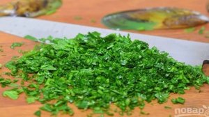 Мидии с сырно-чесночным соусом