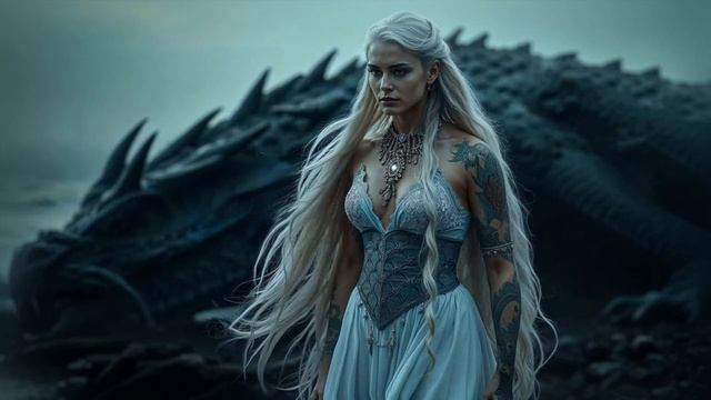 Последний дракон - Ритмичная Скандинавская музыка с барабанами и женским пением, фоновая музыка