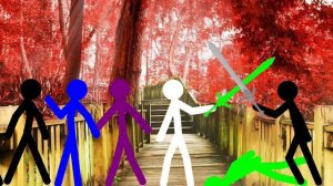 Приключения стикменов. Серия 2. Битва стикменов. Мультфильм для детей.