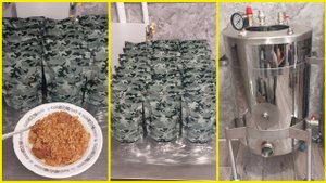 Авторский Рецепт очень вкусной рисовой каши с гуляшом в реторт пакетах в автоклаве Нефор