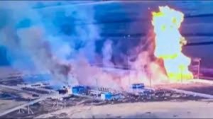 На газовом хранилище Львовской области Украины произошел пожар