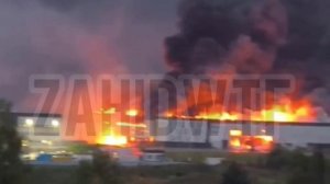 🔴Во Львове после удара ВС РФ горит индустриальный парк «Sparrow»🔴