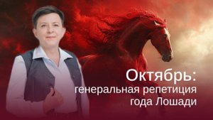 Октябрь: генеральная репетиция года Лошади